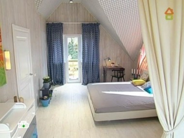 Две многогранные спальни на мансарде 01.09.2012