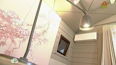 Японское настроение в помещении с панорамным остеклением